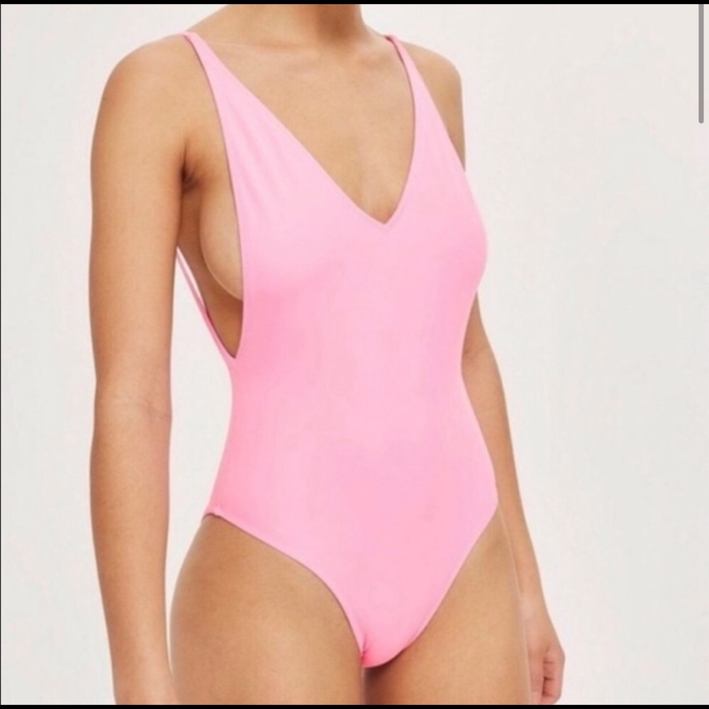 Topshop Pink One Piece Suit